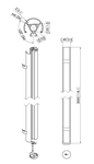 PUC2430B cső 300cm Vogels