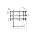 TVW 3347 Videofal állvány Vogels