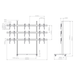 TVW 3355 Videofal állvány Vogels