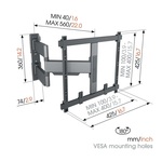 TVM5445 fali TV konzol Vogels