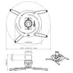 PPC2500 projektor tartó Vogels