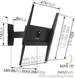 MA3030 fali TV konzol Vogels