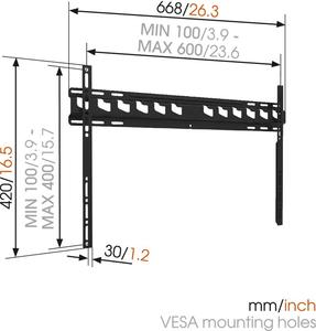 MA4000 fali TV konzol Vogels